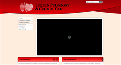 Desktop Screenshot of lincolnpulmonary.com