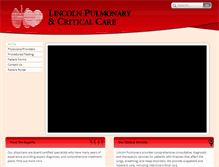 Tablet Screenshot of lincolnpulmonary.com